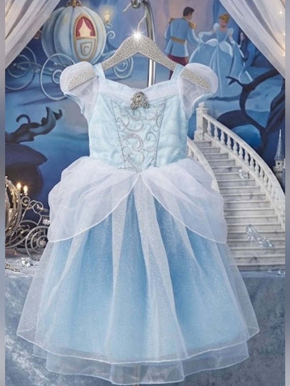 Deluxe Disney store Cinderella Princess Dress Costume